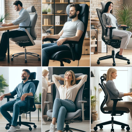 Ergonomic office chairs are comfortable for all kinds of people to sit in