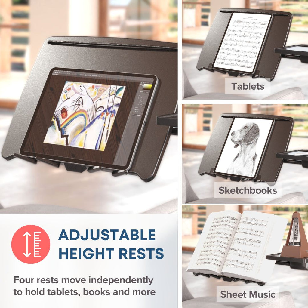 WS-10 Mobile Adjustable Laptop Stand with Wheels – Height & Angle Adjustable