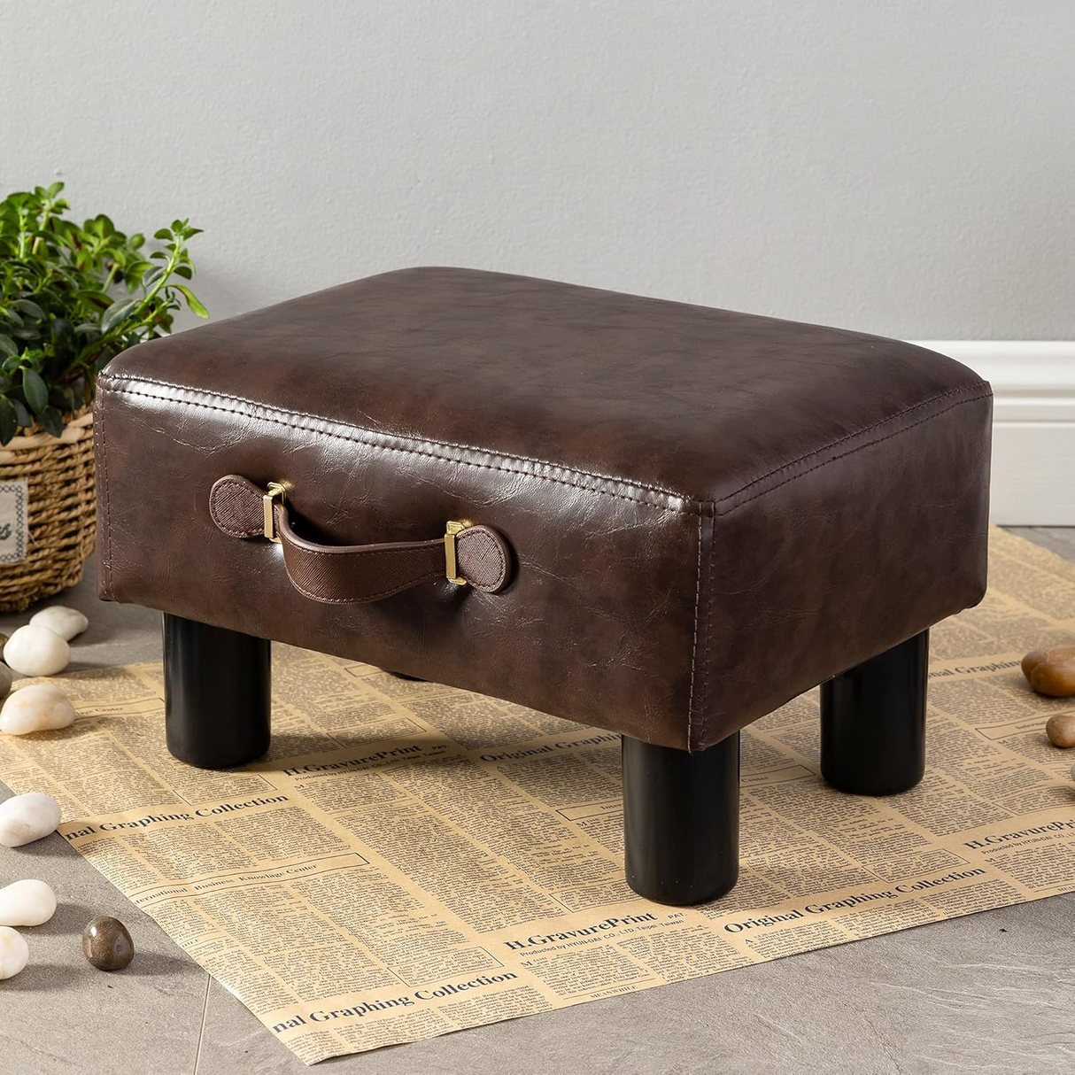Jones Handmade Moroccan Square Ottoman Footstool