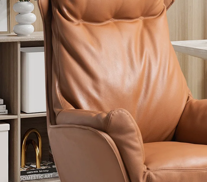 Austin khaki leatherette office chair