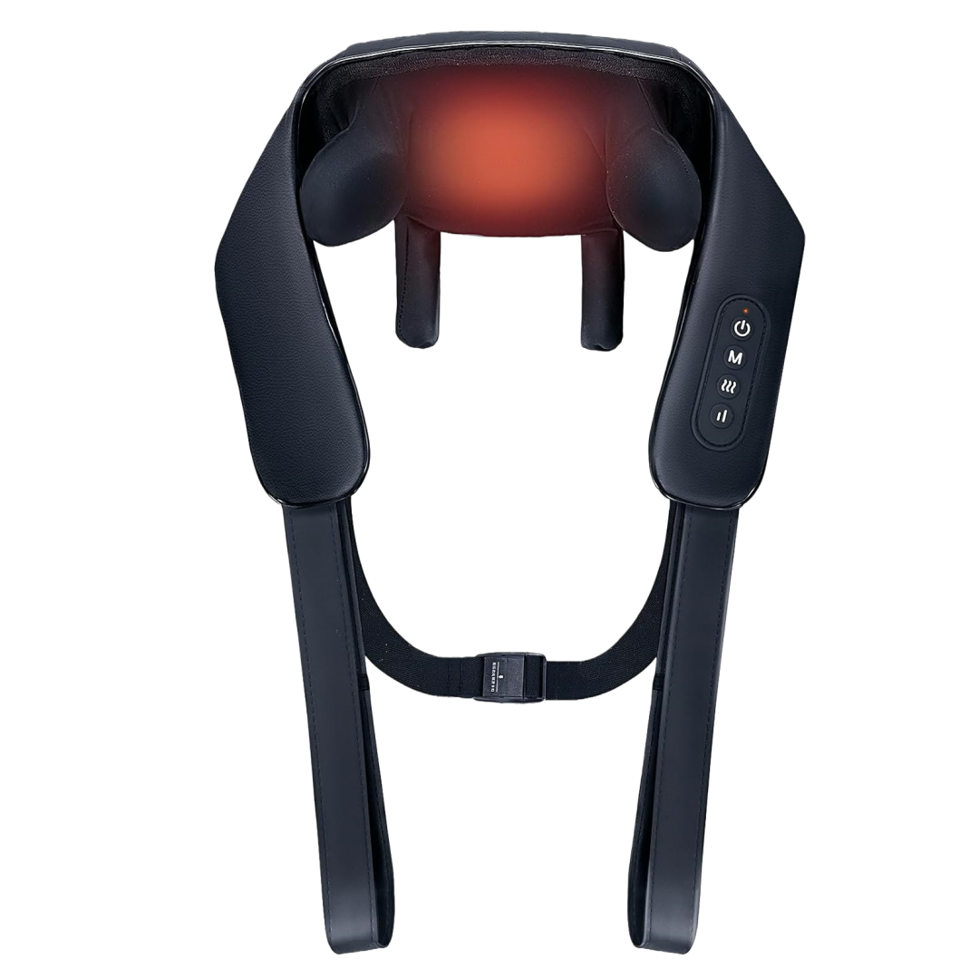 🎁 FREE MASSAGER INCLUDED-Neck and Back Massager with Heat