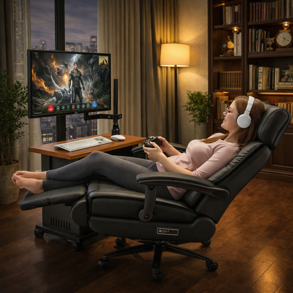 WS-40 Mobile Workstation with Monitor Arm and Keyboard Tray