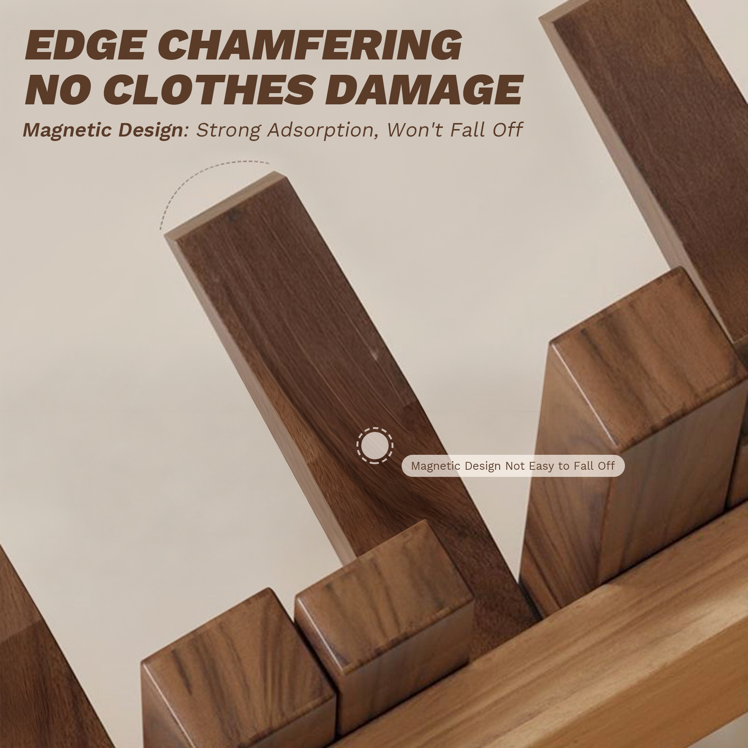 Magnus Natural Wood Coat Rack