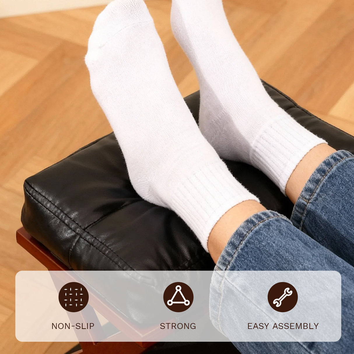 Cameron Wooden Under Desk Footrest