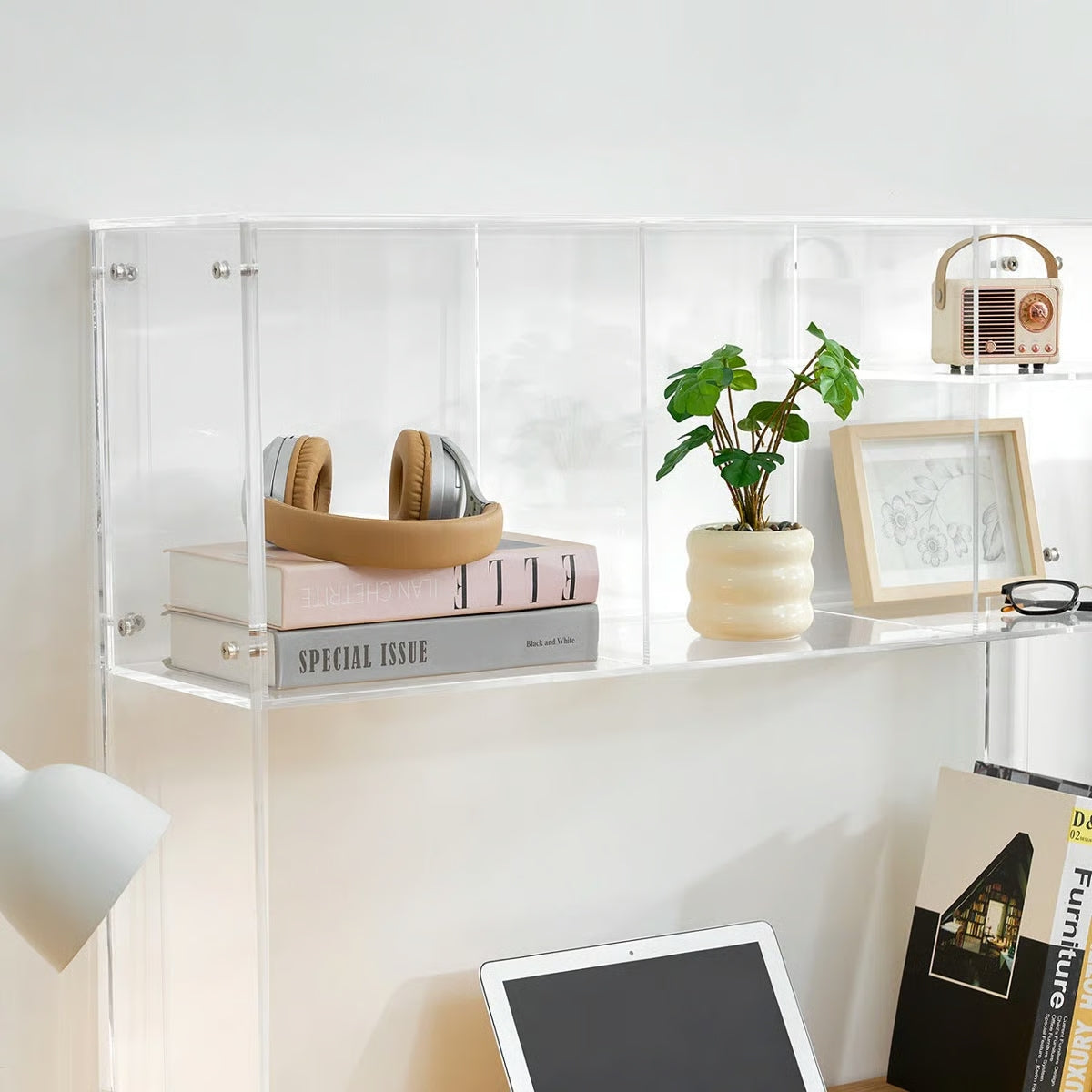 Ciao Bella College Cube Dorm Desk Bookshelf