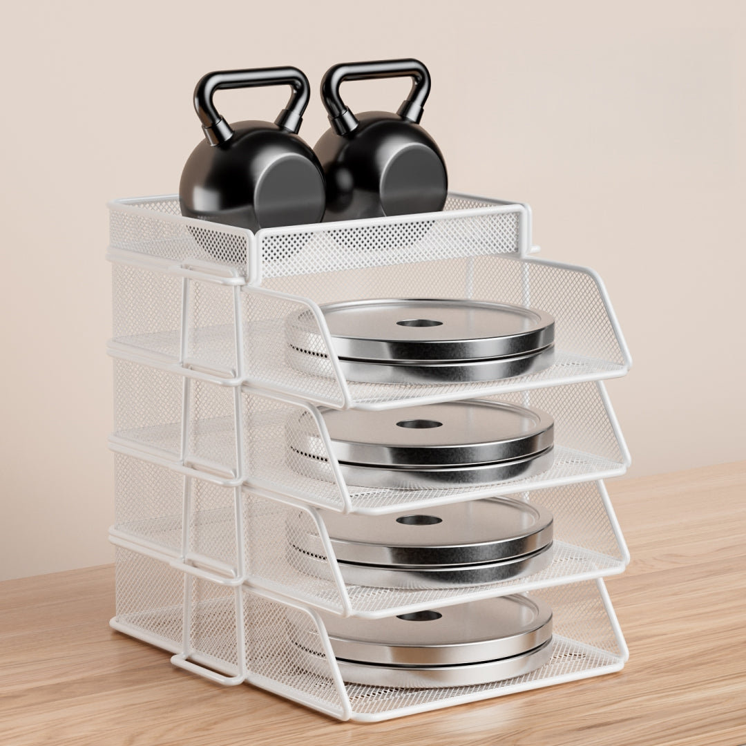 Cameron White Metal Desk File Holder