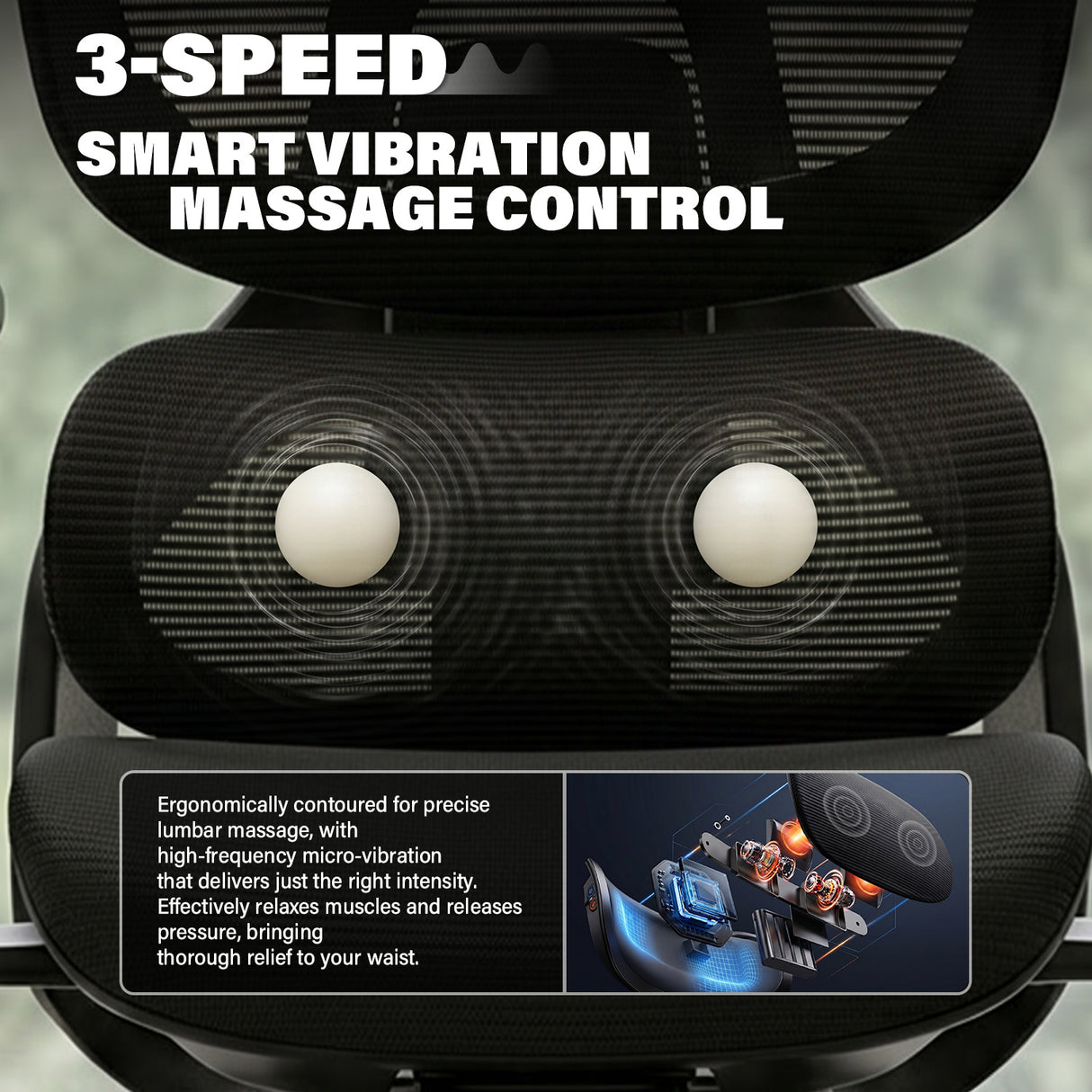 GC-02 Ergonomic Electric Massage AI Office Chair