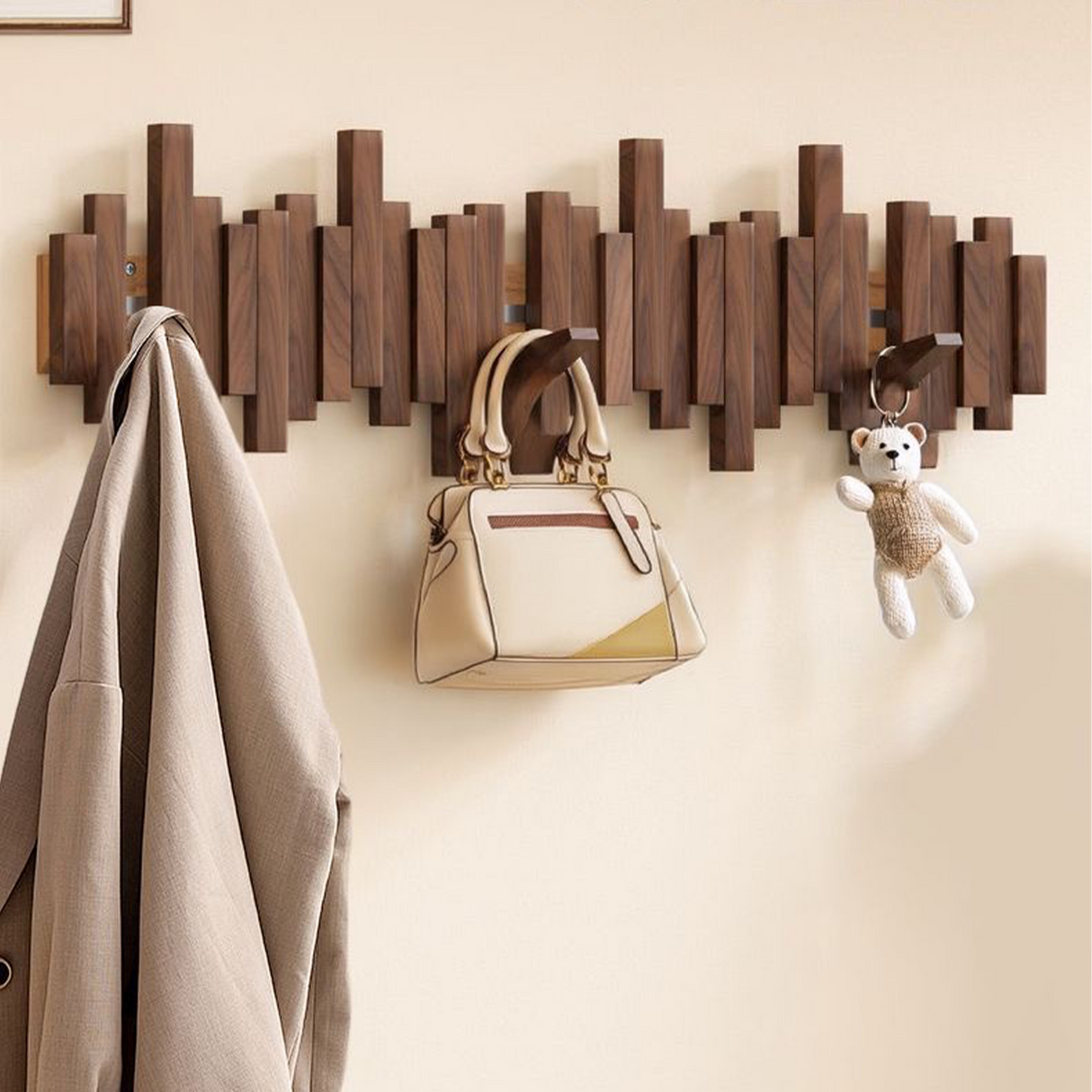 Magnus Natural Wood Coat Rack