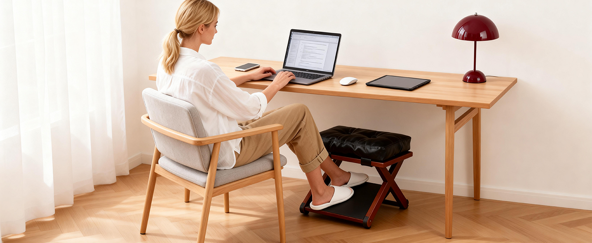Cameron Wooden Under Desk Footrest