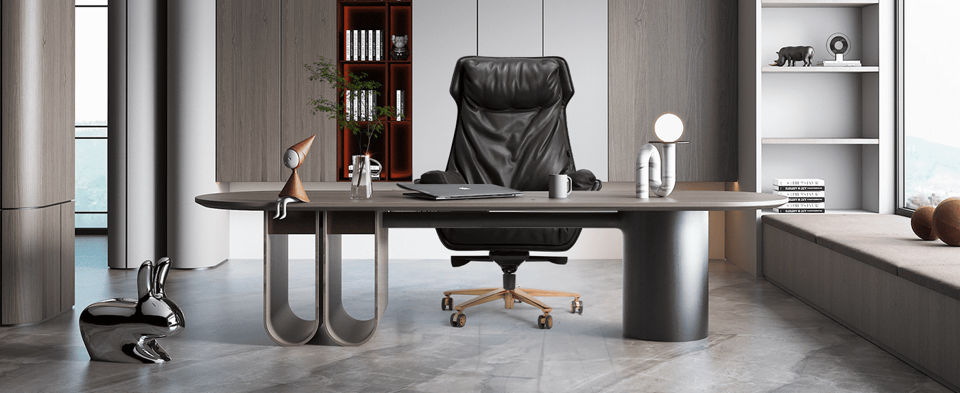 Austin Upholstered Office Chair and desk