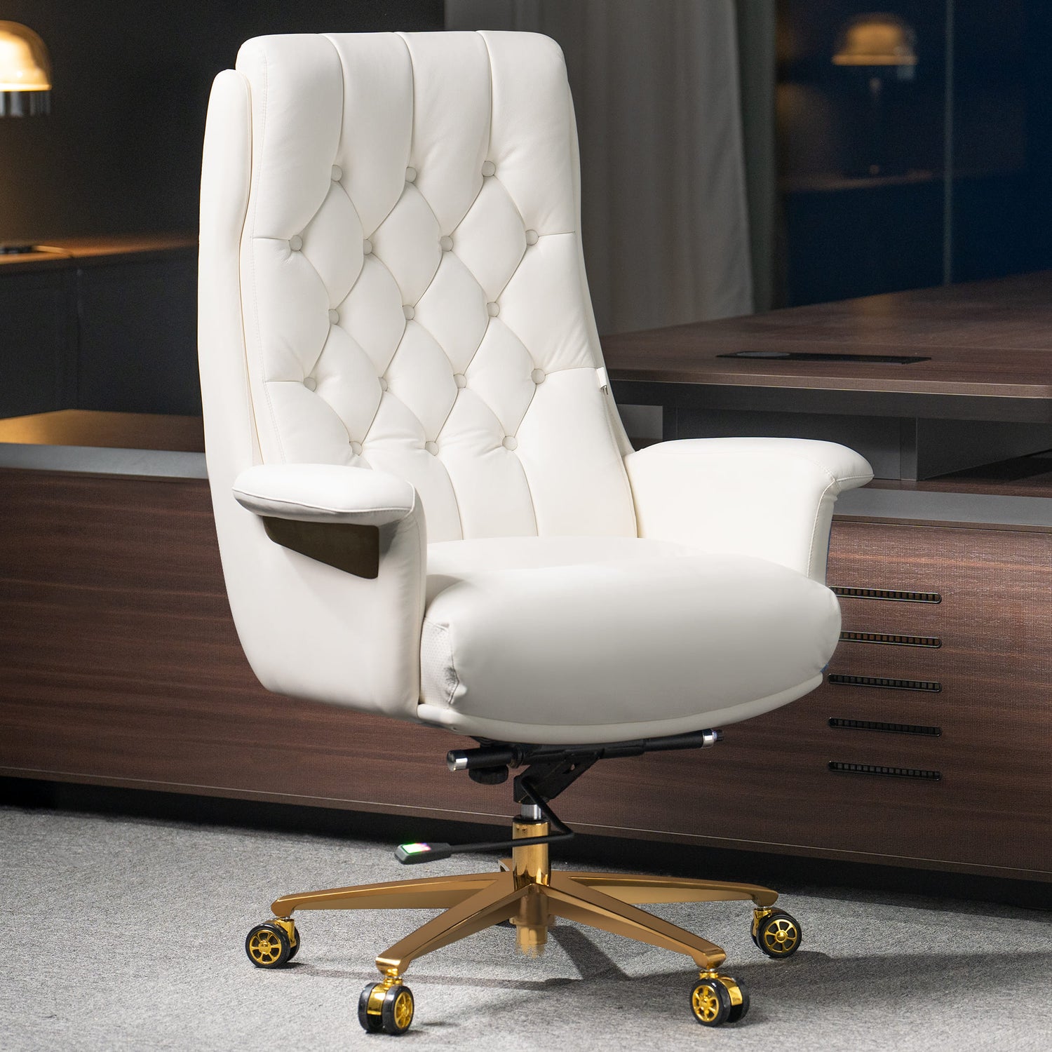 Cellier massage office chair-white in the office