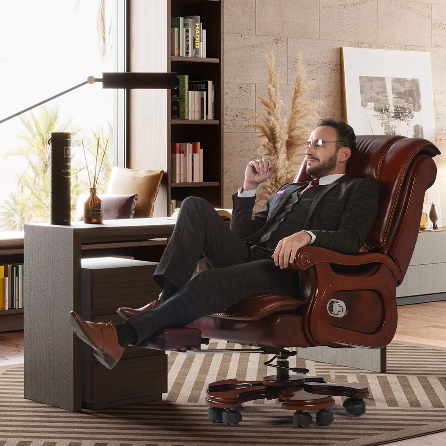 Evan Massage Office Chair-sunflower-comfortable