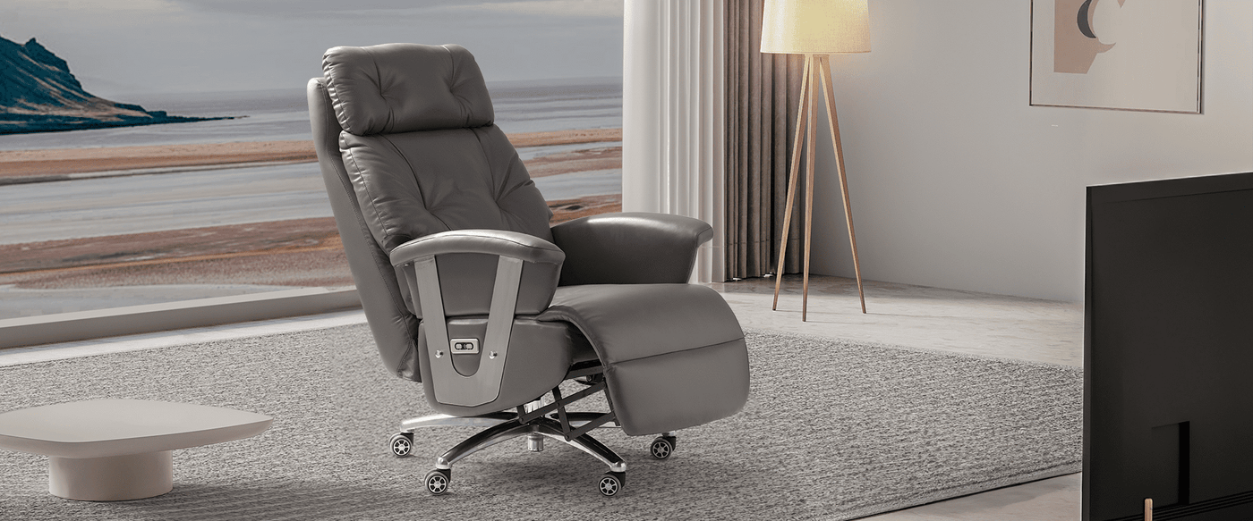 Freya Power Recliner Chair-gray-banner