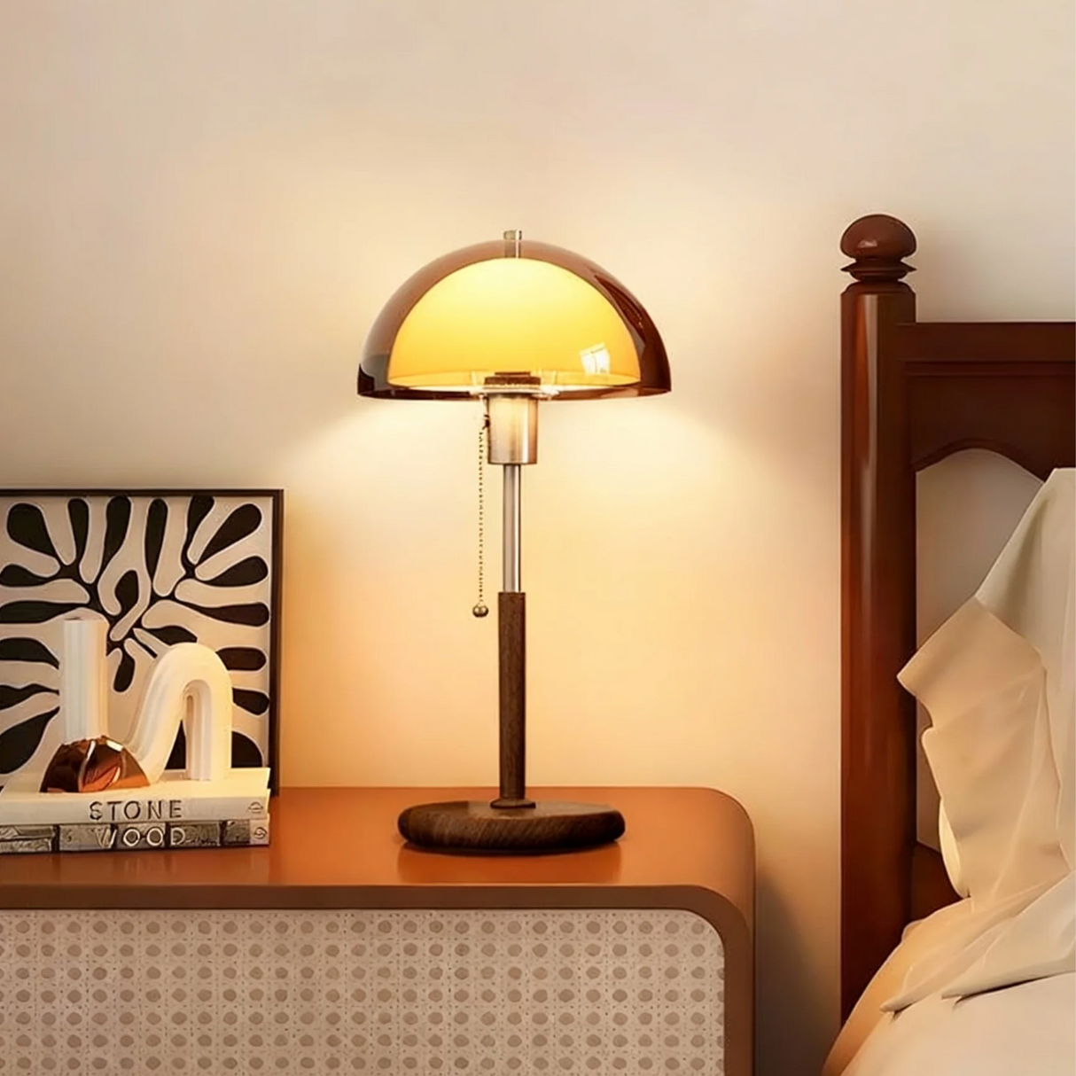 Mason Glass Table Lamp