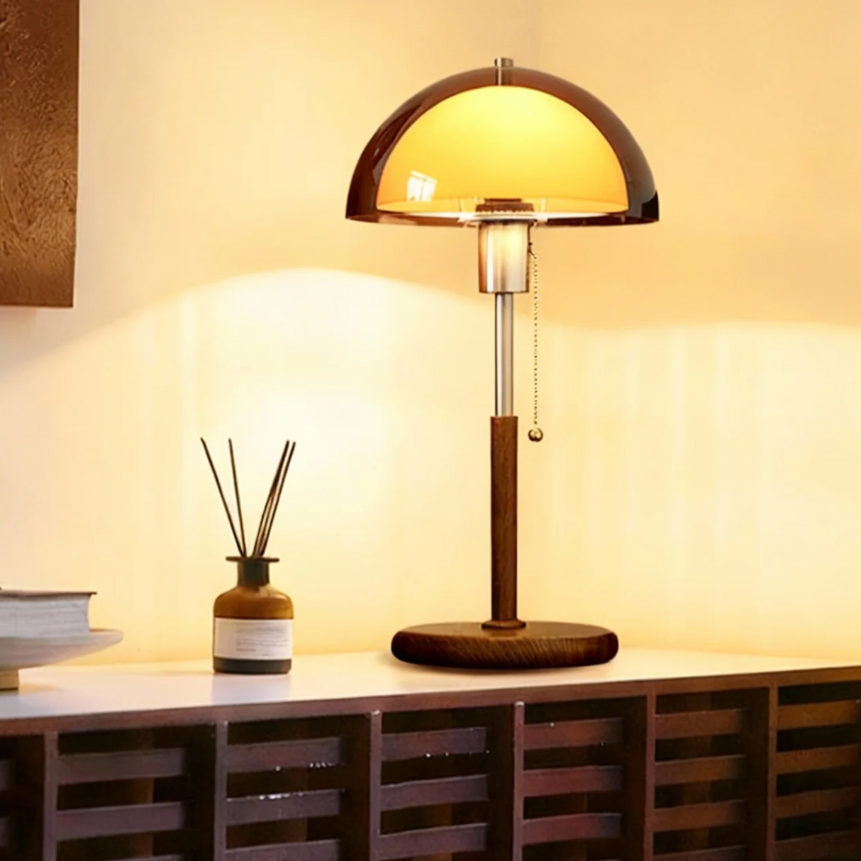 Mason Glass Table Lamp