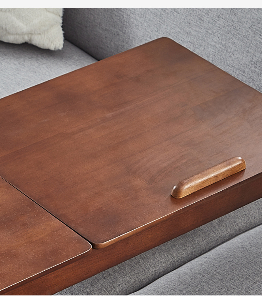 WS-80 Mobile Sit-Stand Desk - Height Adjustable C-Shaped Side Table for Bed & Sofa