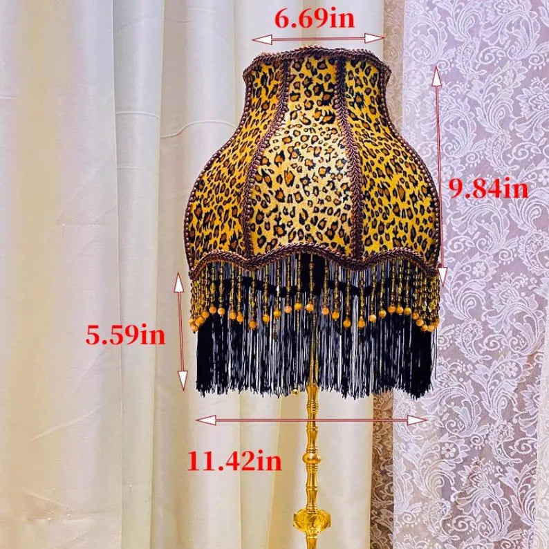 Jones Handmade Leopard Print Floor Lamp