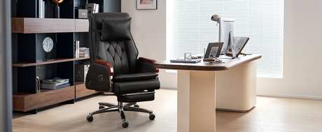 Beyond Basic Leather: Cameron Executive Chair with Back Heat & Seat Cooling | Kinnls