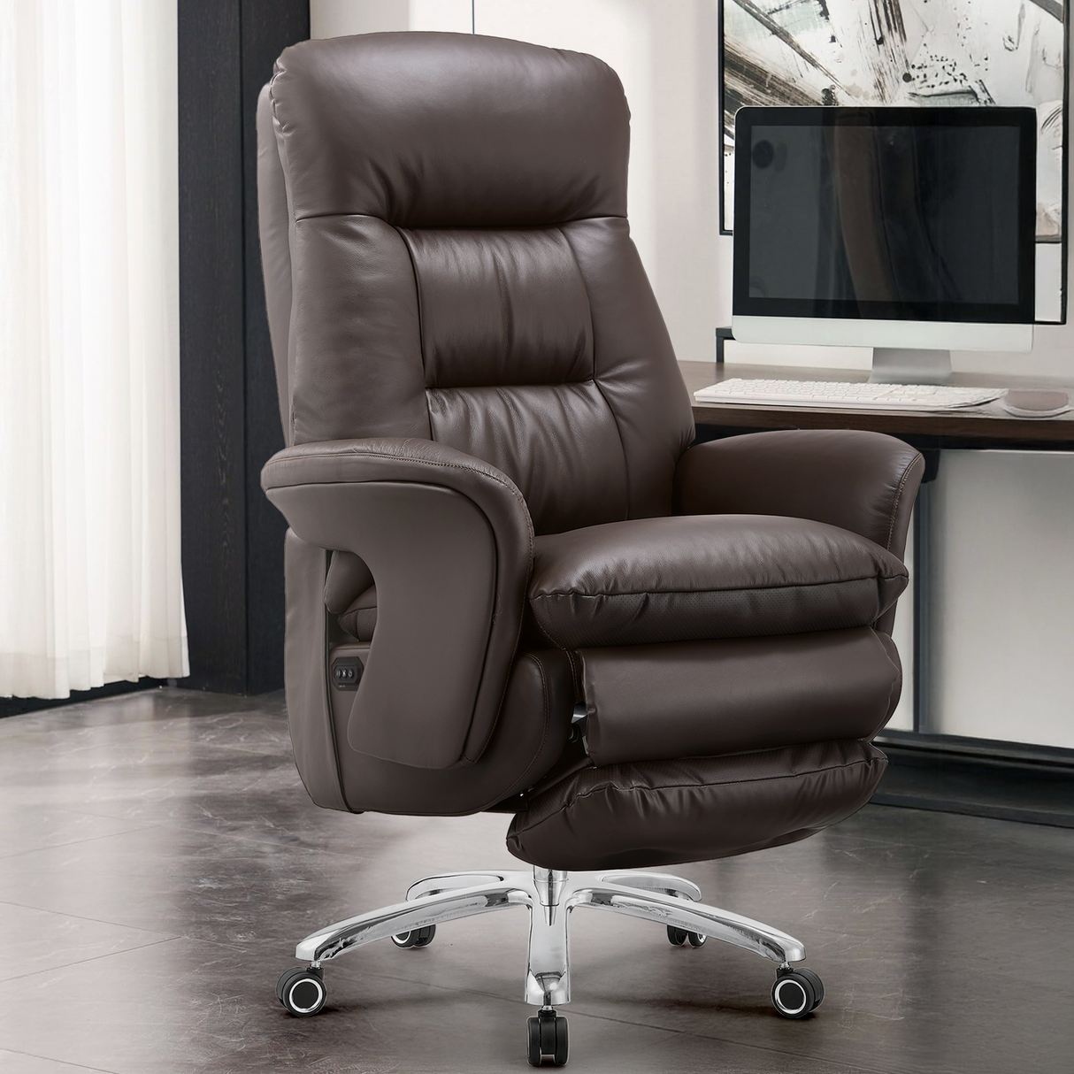Pelle Massage Power Recliner Chair