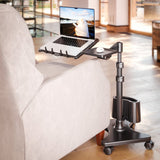 WS-10 Mobile Adjustable Laptop Stand with Wheels – Height & Angle Adjustable