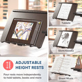 WS-10 Mobile Adjustable Laptop Stand with Wheels – Height & Angle Adjustable