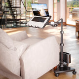 WS-10 Mobile Adjustable Laptop Stand with Wheels – Height & Angle Adjustable