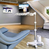 WS-10 Mobile Adjustable Laptop Stand with Wheels – Height & Angle Adjustable