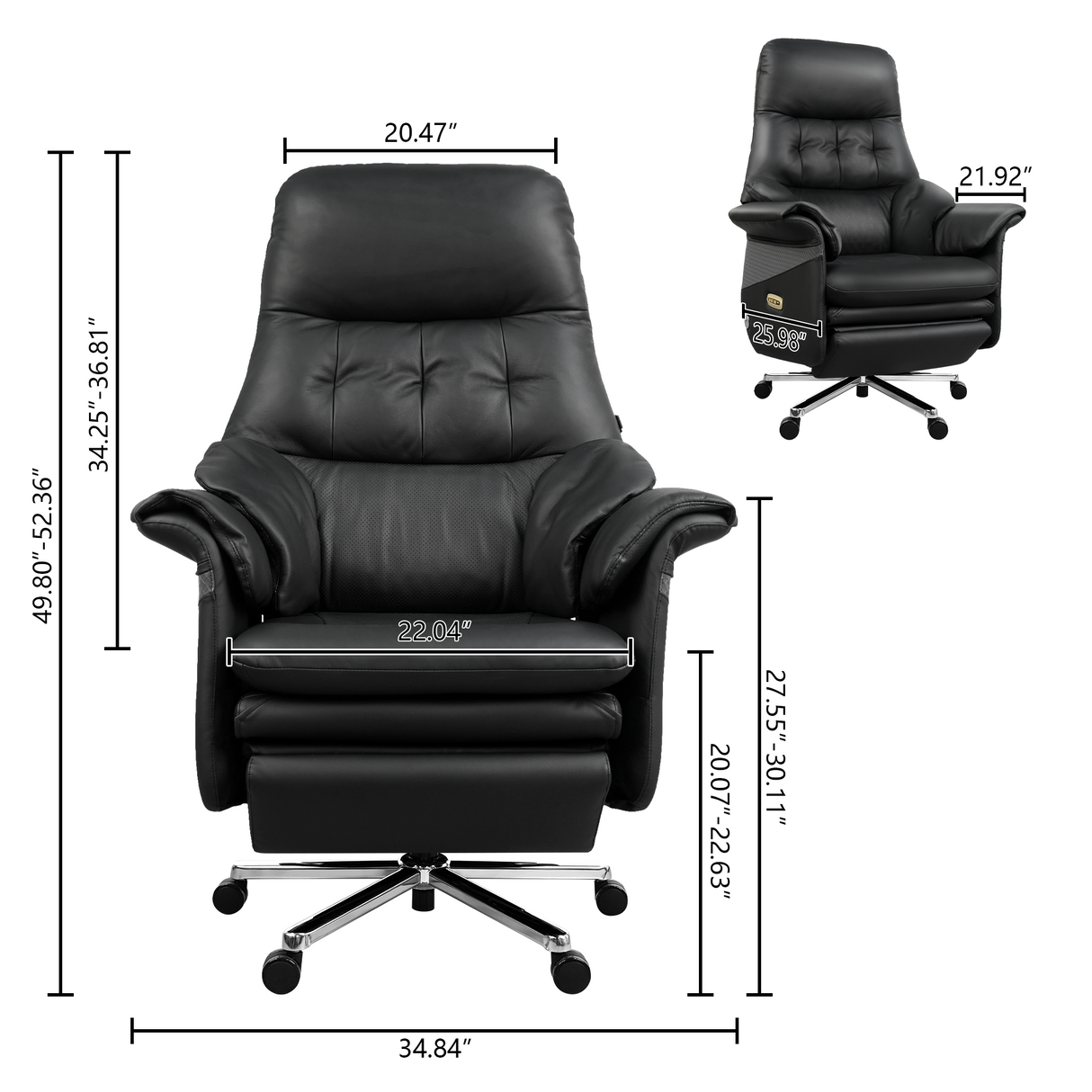 Ennio Massage Power Recliner Office Chair