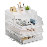 Cameron White Metal Desk File Holder