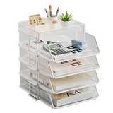 Cameron White Metal Desk File Holder