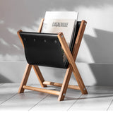 Luca Handmade Wooden & Leather Magazine Rack
