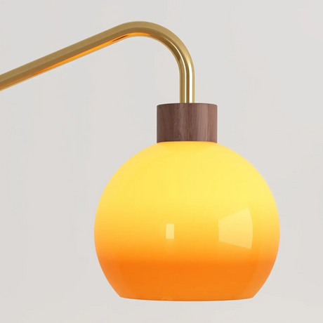 Luca Artistic Floor Lamp with Side Tabletop