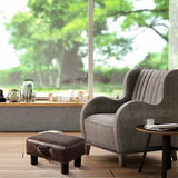 Jones Handmade Moroccan Square Ottoman Footstool