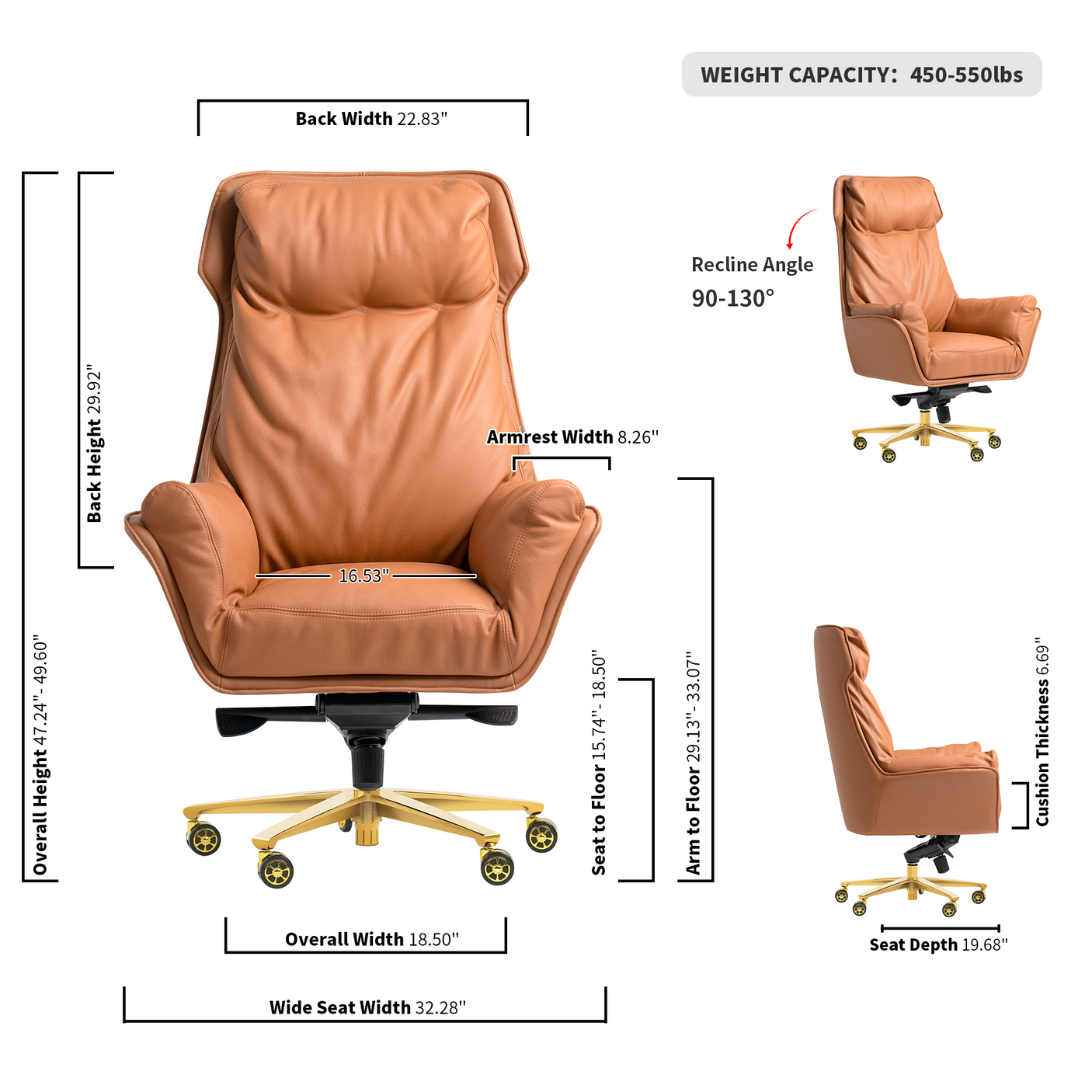 Austin Upholstered Office Chair (Canada Only)