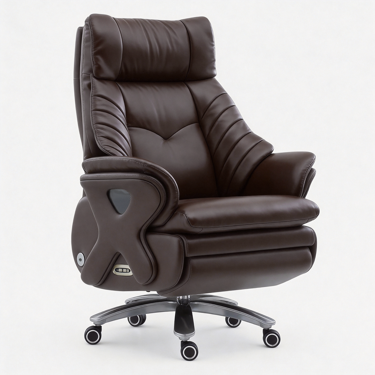 Forbes Leather Massage Boss Chair With Ventilation and Heating – KINNLS