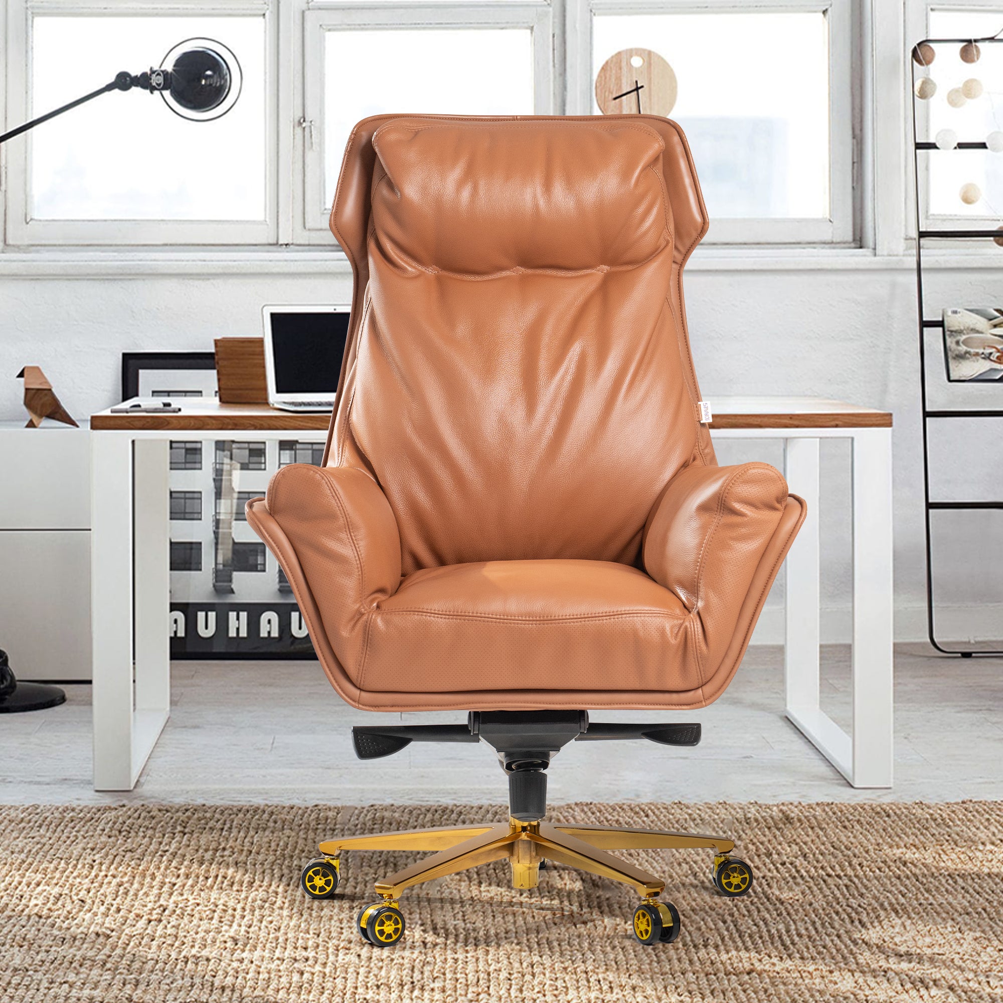 Cedrick leather desk discount chair