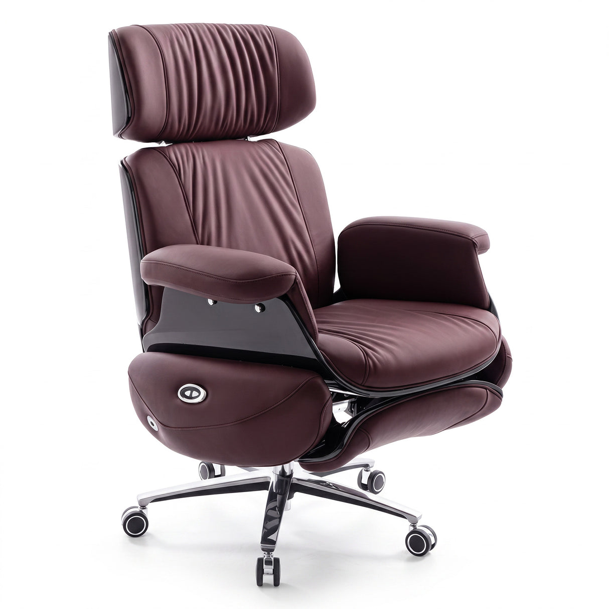 Sierra Burgundy Massage Power Recliner 2026