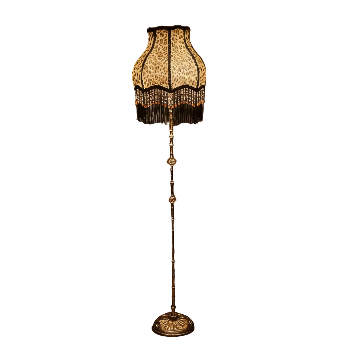Jones Handmade Leopard Print Floor Lamp
