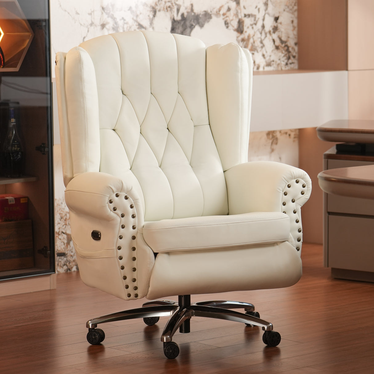 Mason Power Recliner Chair(White)