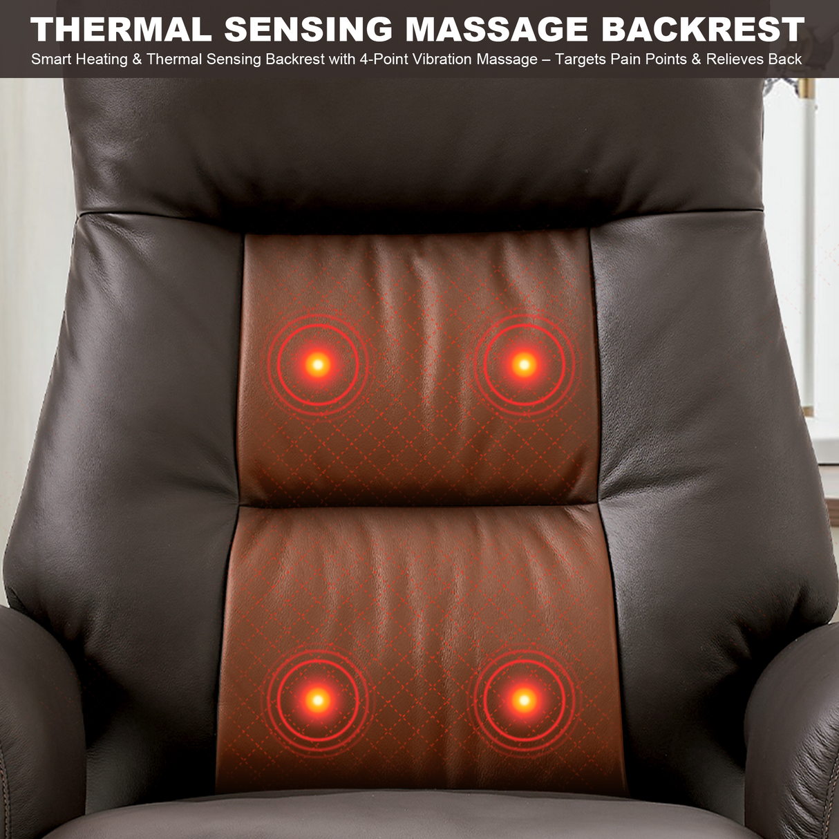 Pelle Massage Power Recliner Chair