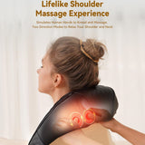 🎁 FREE MASSAGER INCLUDED-Neck and Back Massager with Heat