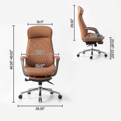 Austin PRO Executive Office Chair with Retractable Footrest