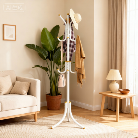 Evan Freestanding Metal Coat Rack Hall Tree