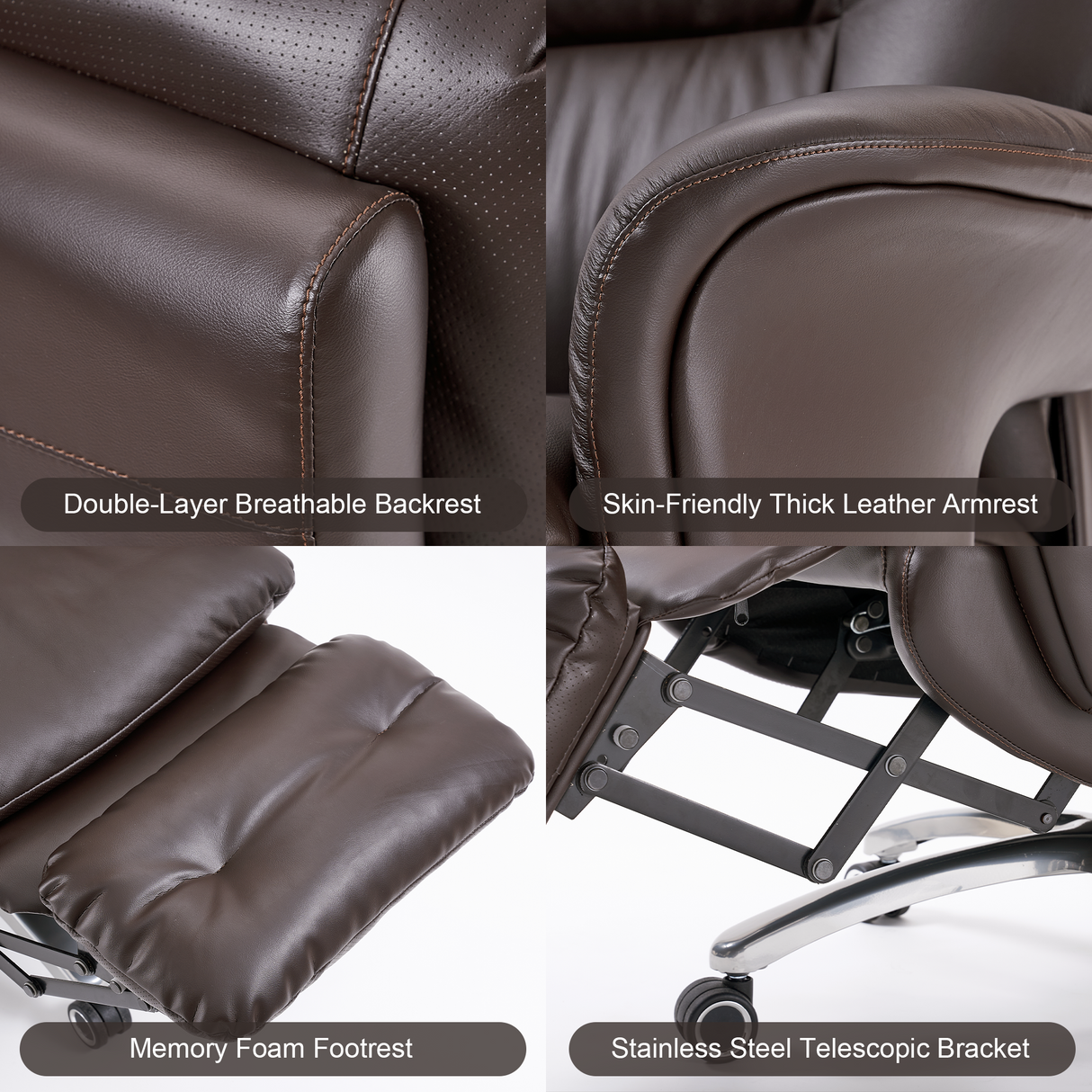 Pelle Massage Power Recliner Chair
