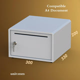 Coast Lunosrbk Lockable Desktop File Cabinet