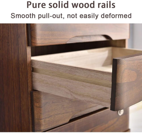 Jones Brown Vintage Lockable Wooden Desktop Filing Cabinet