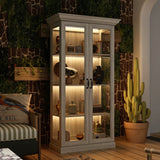 Coast Grey Oak Glass Door Display Cabinet
