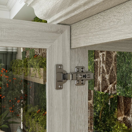 Coast Grey Oak Glass Door Display Cabinet