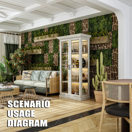 Coast Grey Oak Glass Door Display Cabinet