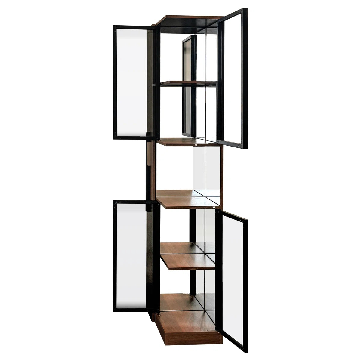 Jones Elegant 70" Multi-tier Pull-out Storage Display Cabinet